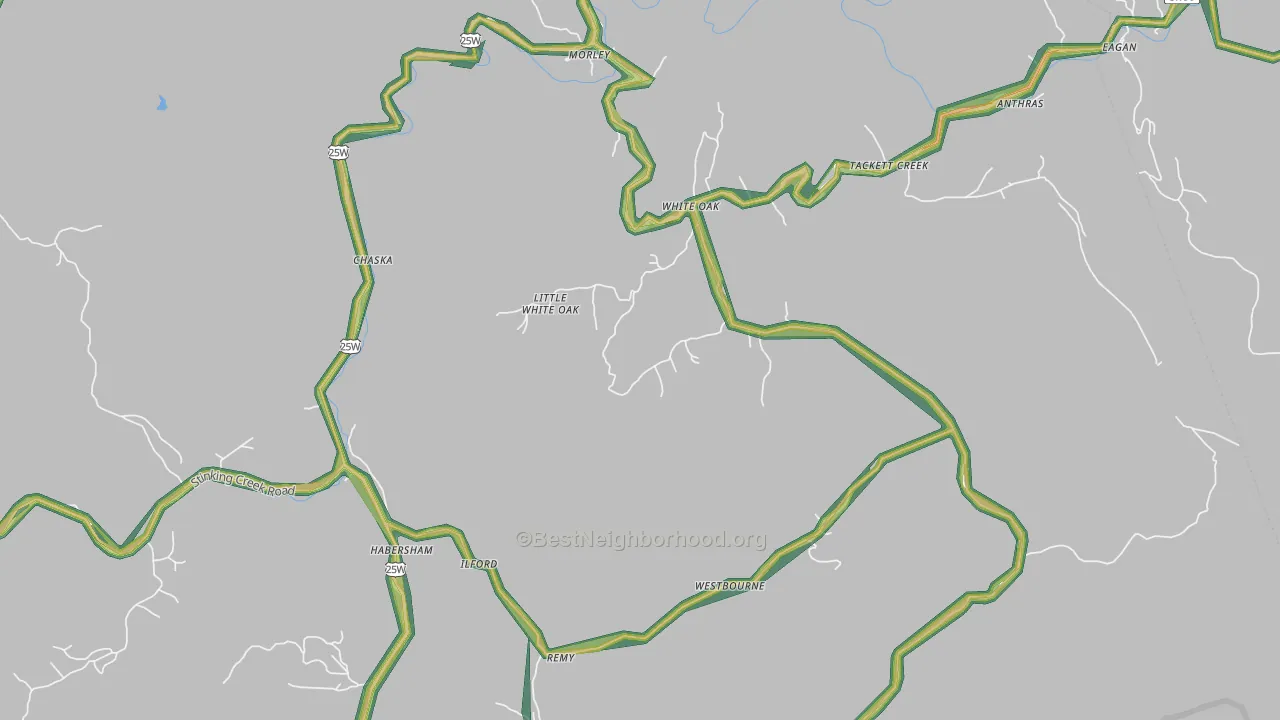 37729, TN Map of Noise Levels in 37729