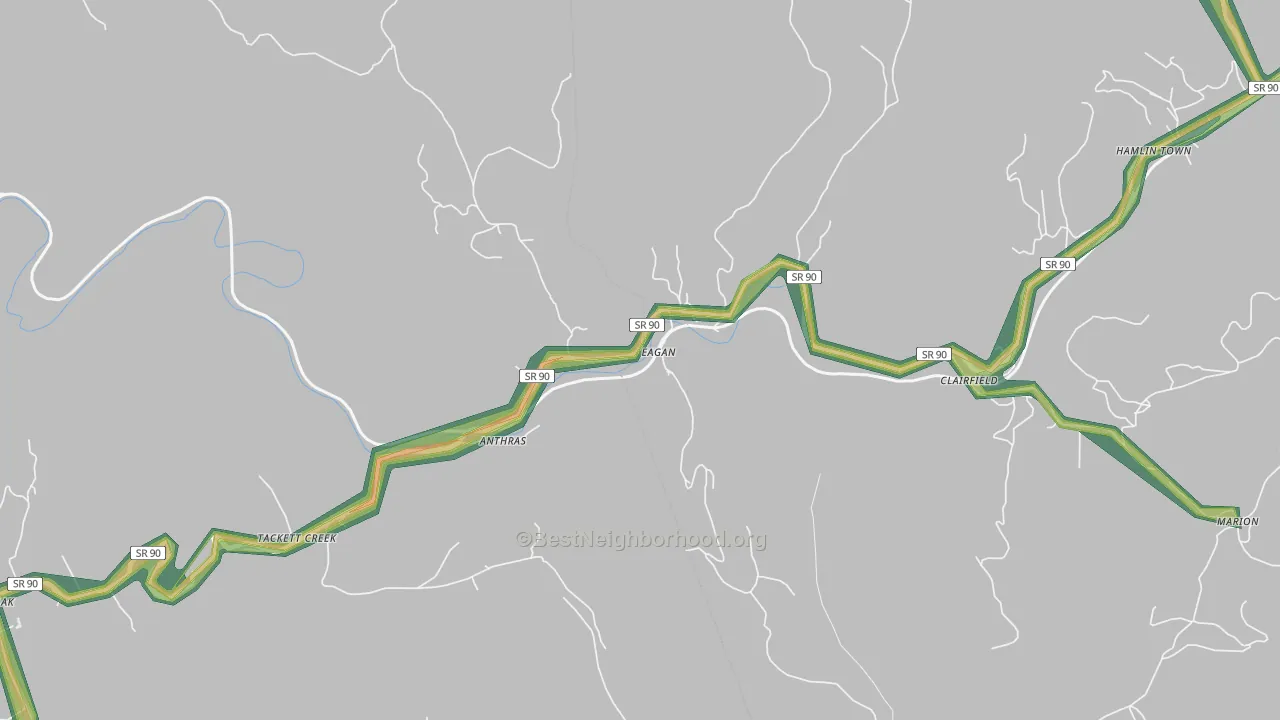 37730, TN Map of Noise Levels in 37730