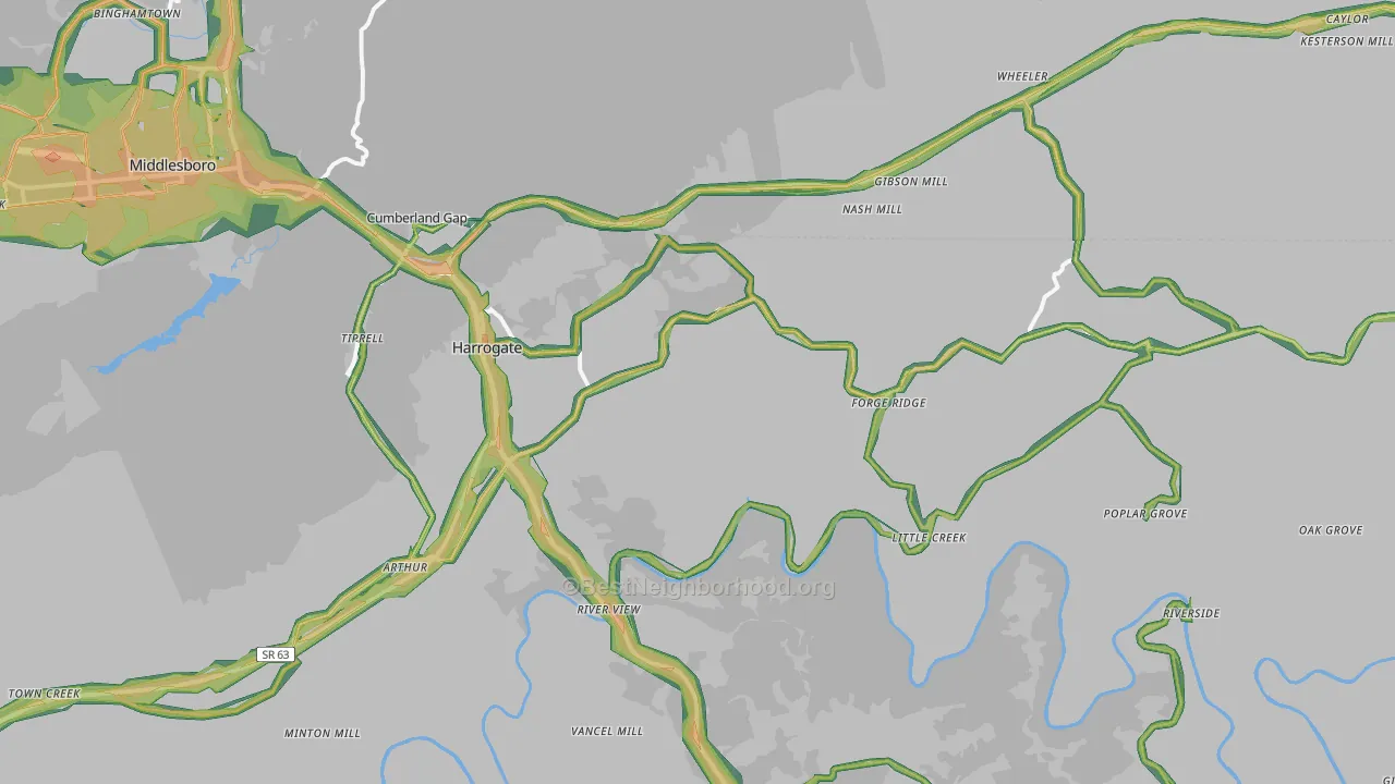37752, TN Map of Noise Levels in 37752