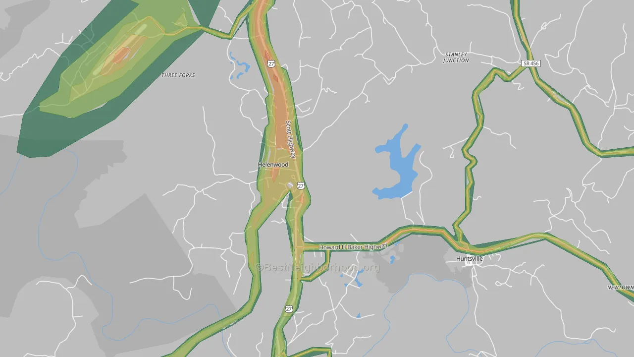 37755, TN Map of Noise Levels in 37755