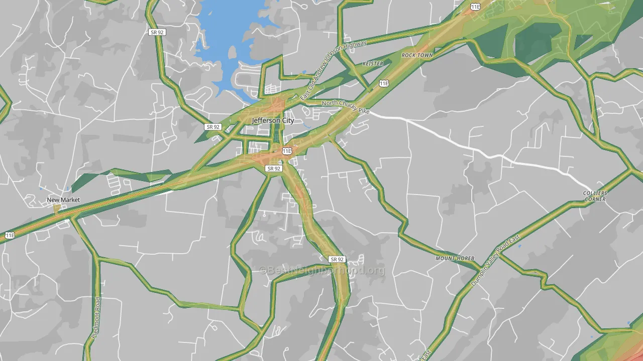 37760, TN Map of Noise Levels in 37760