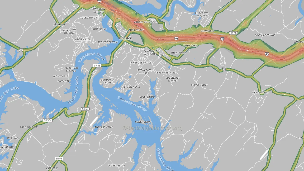 37763, TN Map of Noise Levels in 37763