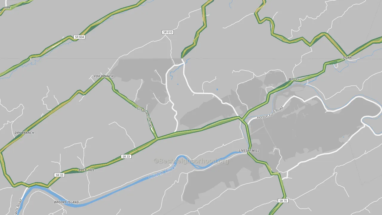 37765, TN Map of Noise Levels in 37765