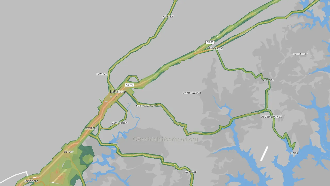 37766, TN Map of Noise Levels in 37766