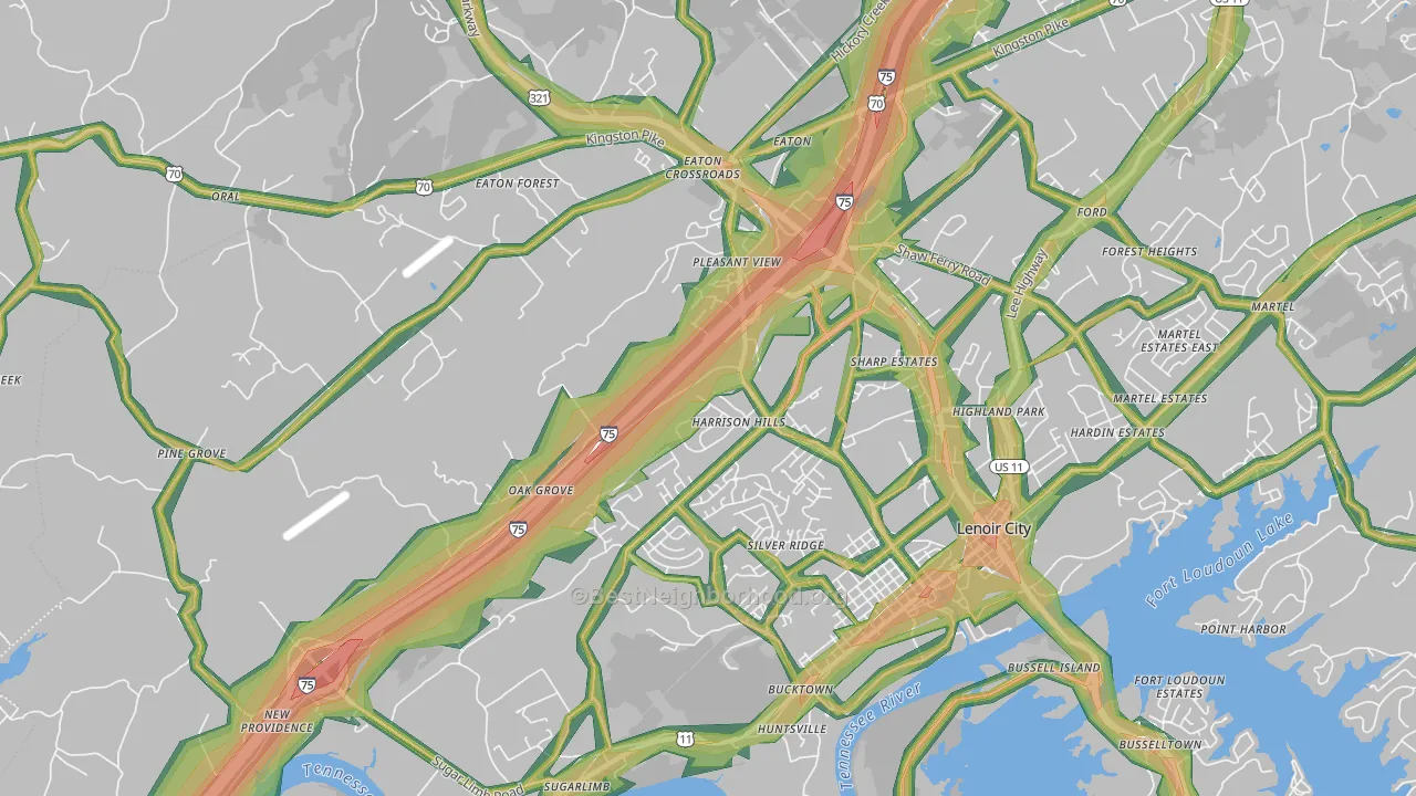 37771, TN Map of Noise Levels in 37771