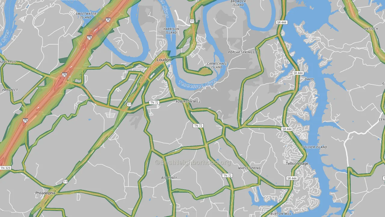 37774, TN Map of Noise Levels in 37774