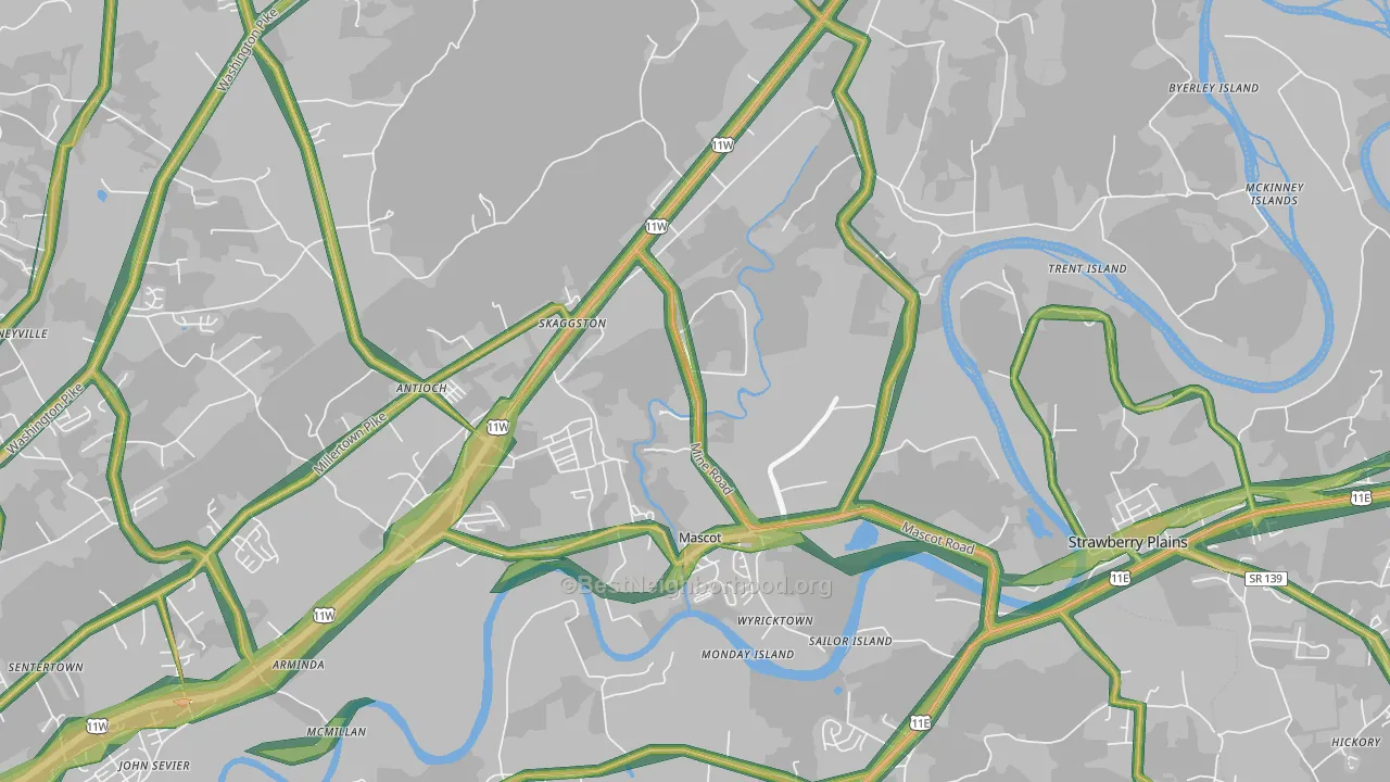 37806, TN Map of Noise Levels in 37806