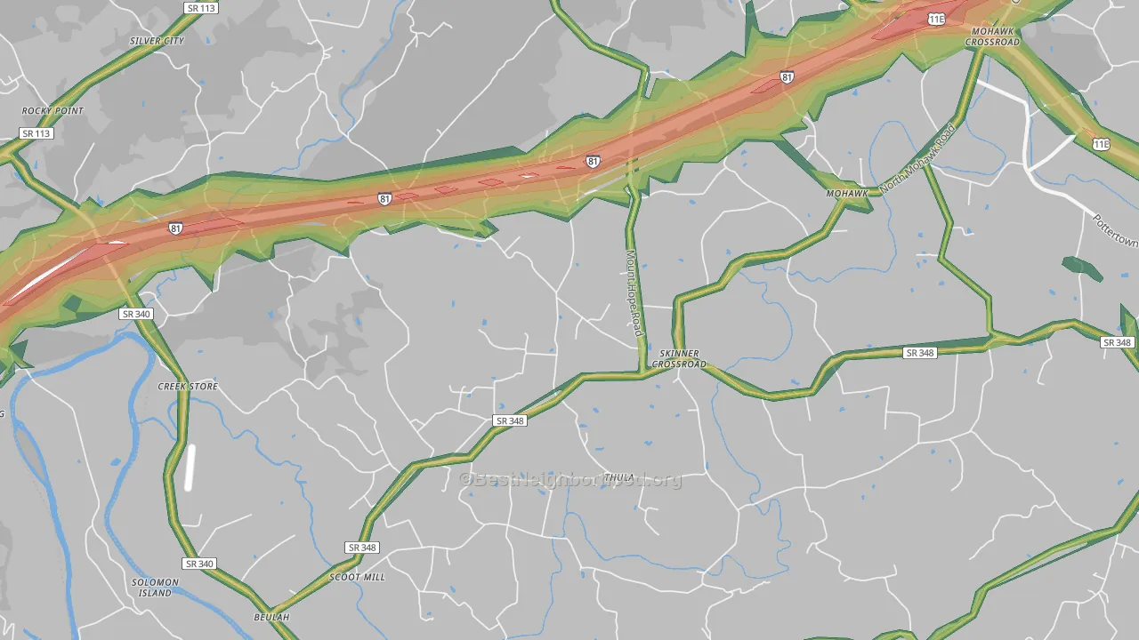 37810, TN Map of Noise Levels in 37810