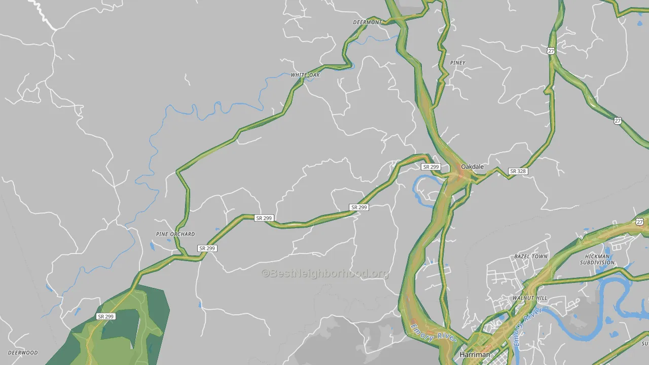 37829, TN Map of Noise Levels in 37829