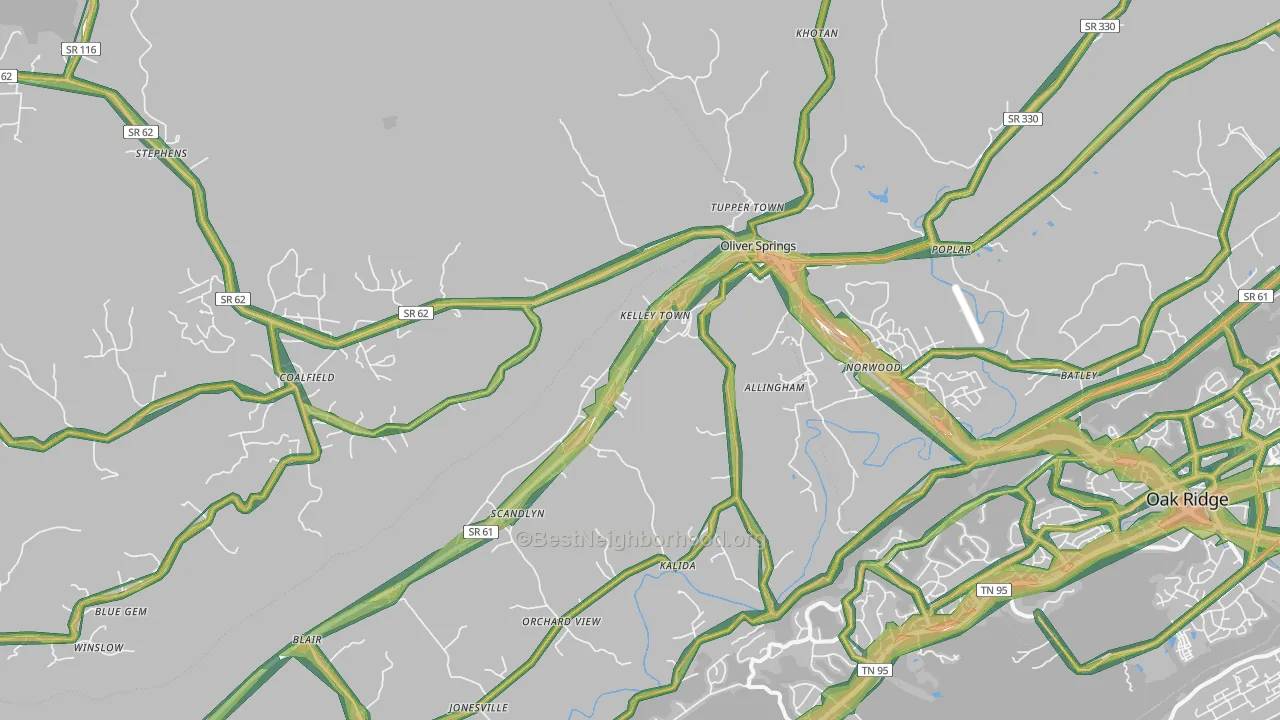 37840, TN Map of Noise Levels in 37840