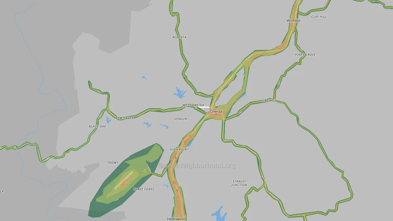 37841, TN Map of Noise Levels in 37841