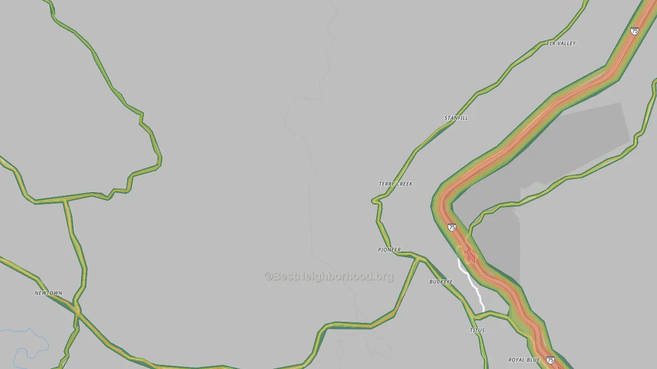 37847, TN Map of Noise Levels in 37847