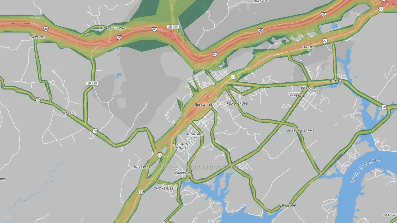 37854, TN Map of Noise Levels in 37854