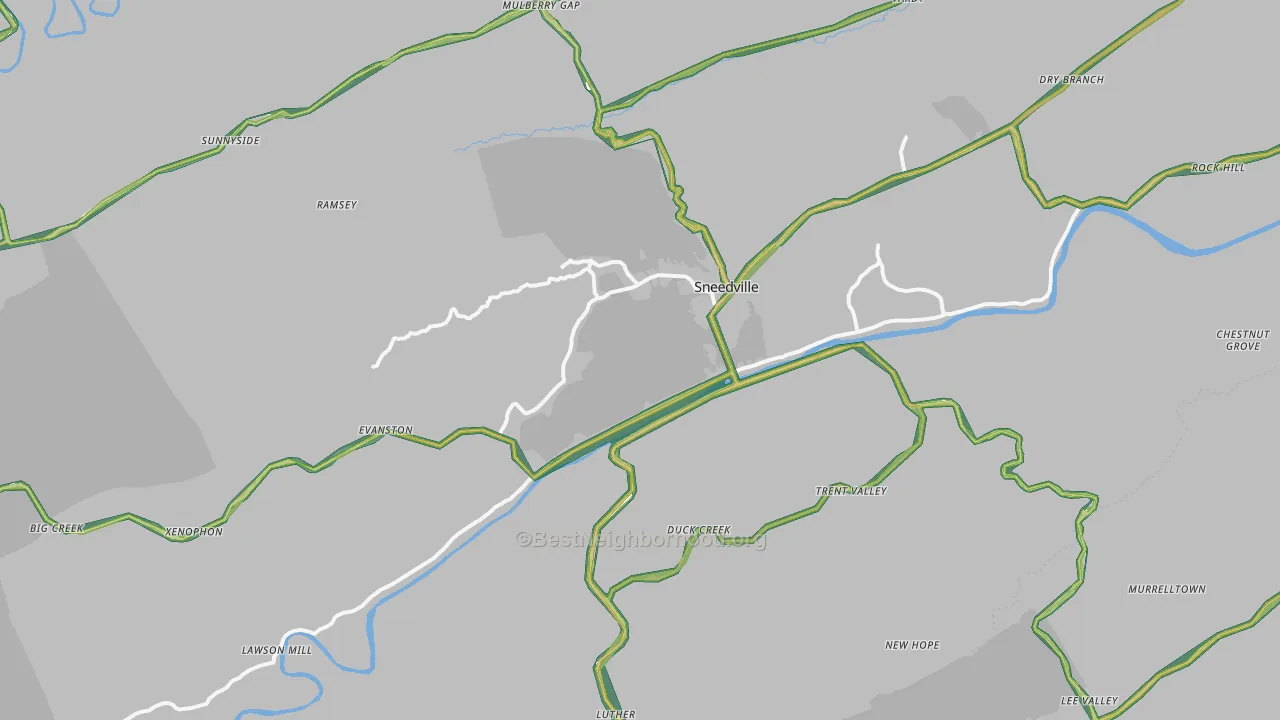 37869, TN Map of Noise Levels in 37869