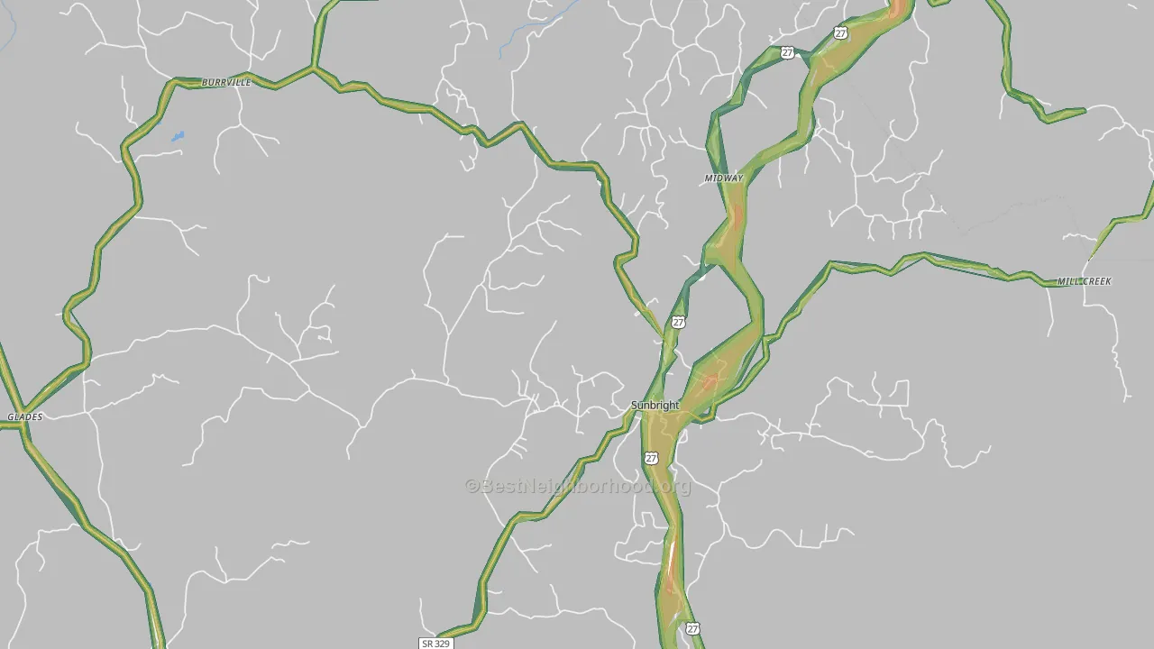 37872, TN Map of Noise Levels in 37872