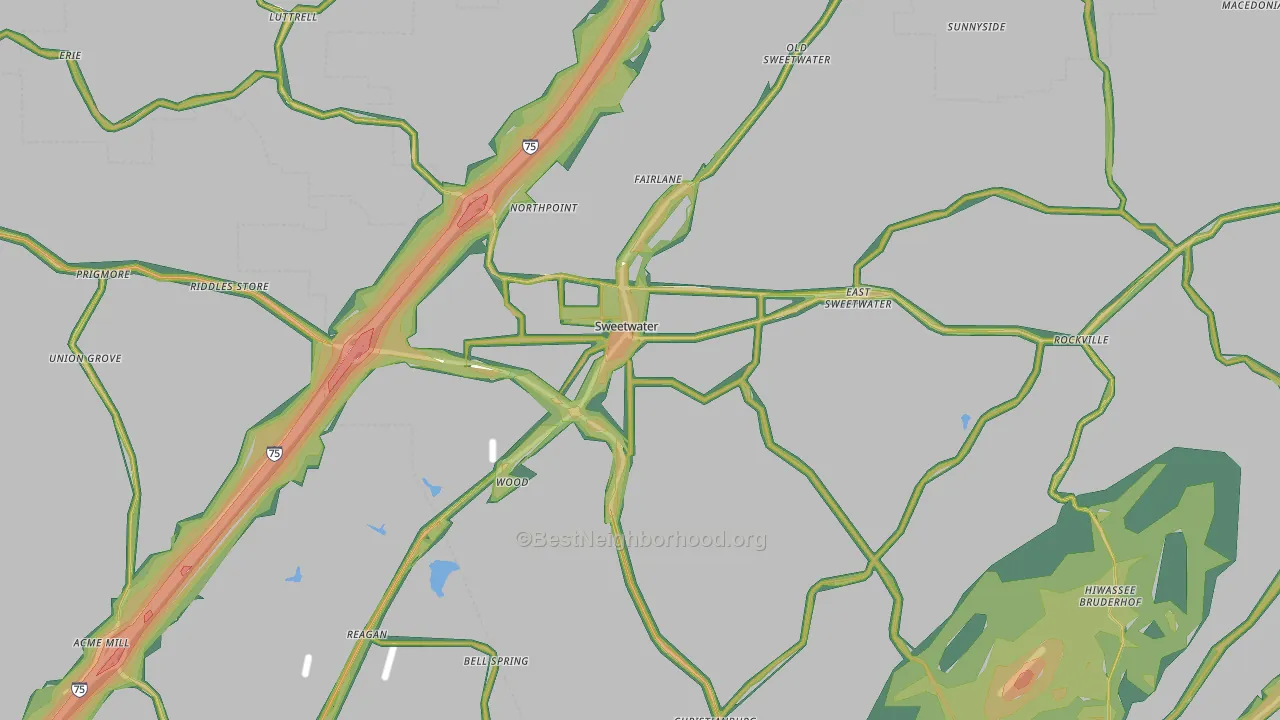 37874, TN Map of Noise Levels in 37874