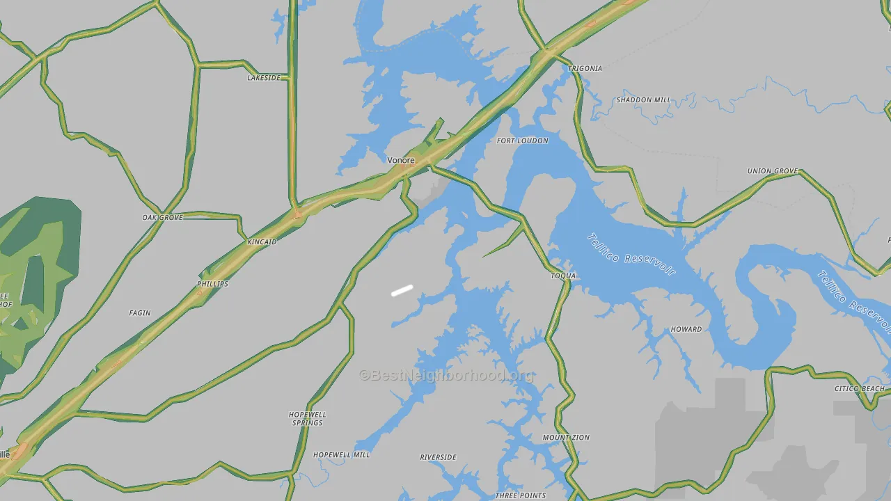 37885, TN Map of Noise Levels in 37885