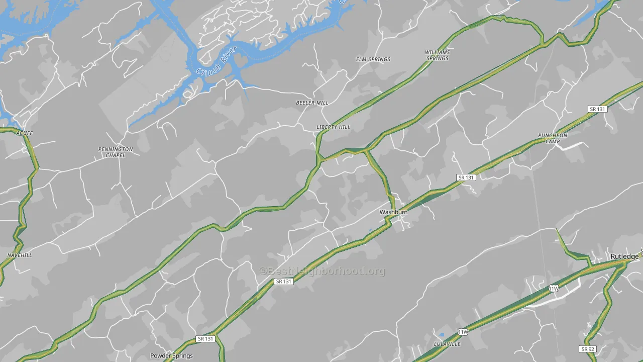 37888, TN Map of Noise Levels in 37888