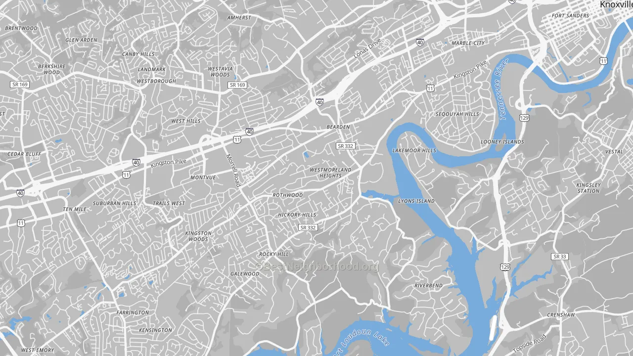 37919, TN Map of Noise Levels in 37919