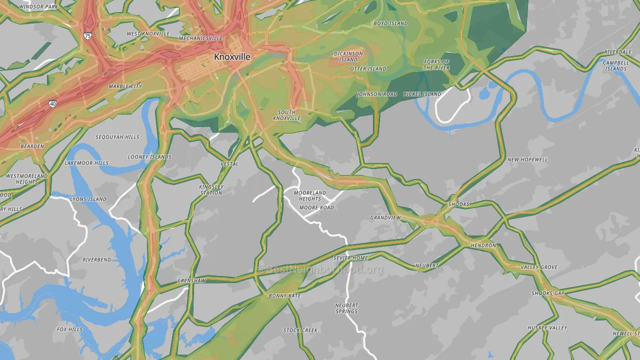 37920, TN Map of Noise Levels in 37920