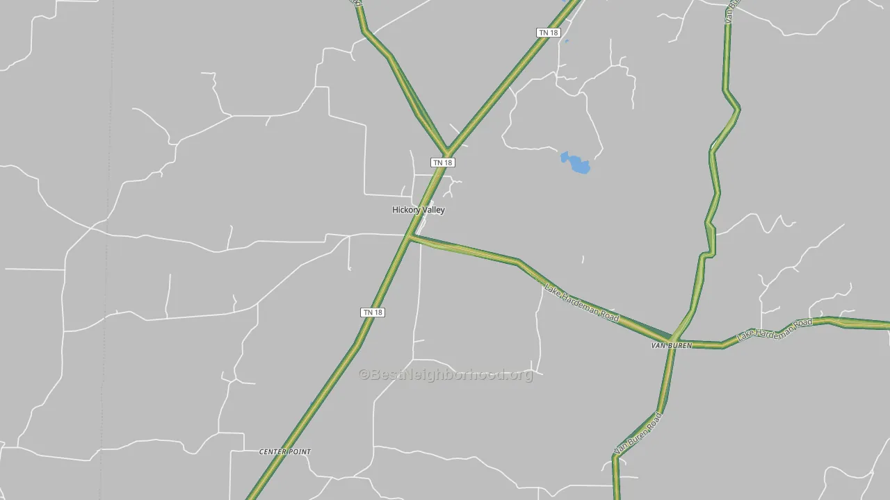 38042, TN Map of Noise Levels in 38042