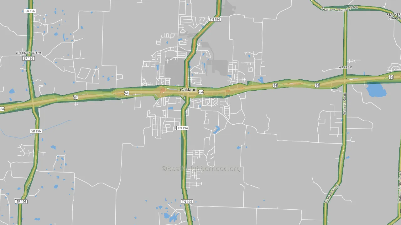 38060, TN Map of Noise Levels in 38060