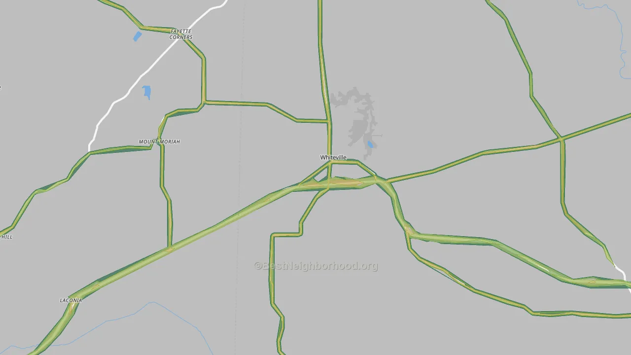 38075, TN Map of Noise Levels in 38075