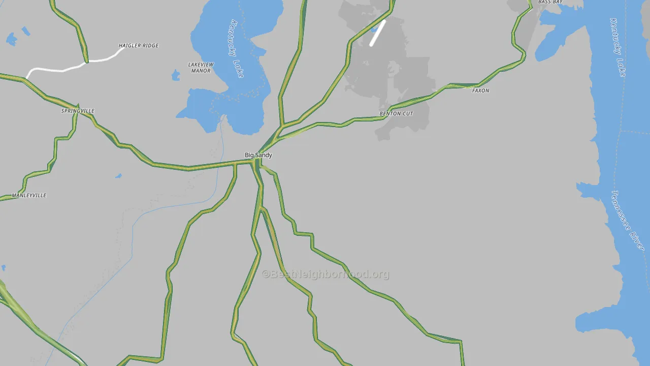 38221, TN Map of Noise Levels in 38221
