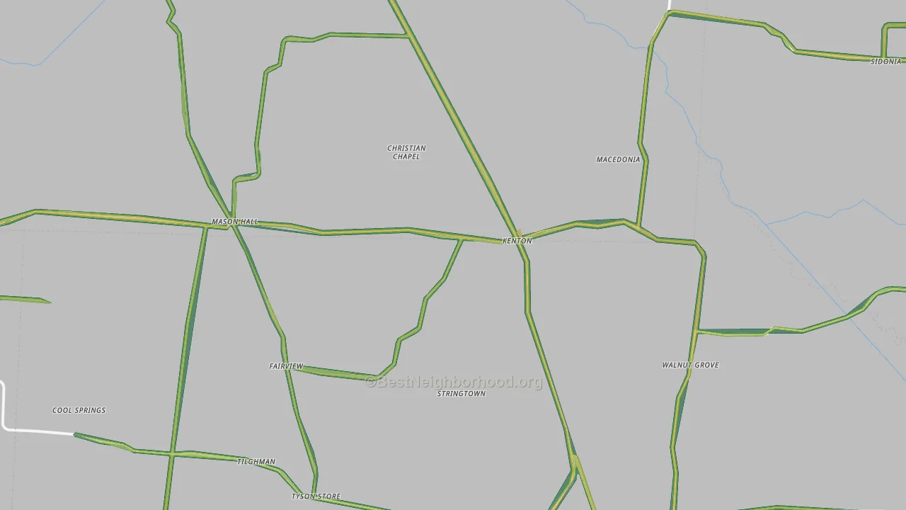 38233, TN Map of Noise Levels in 38233