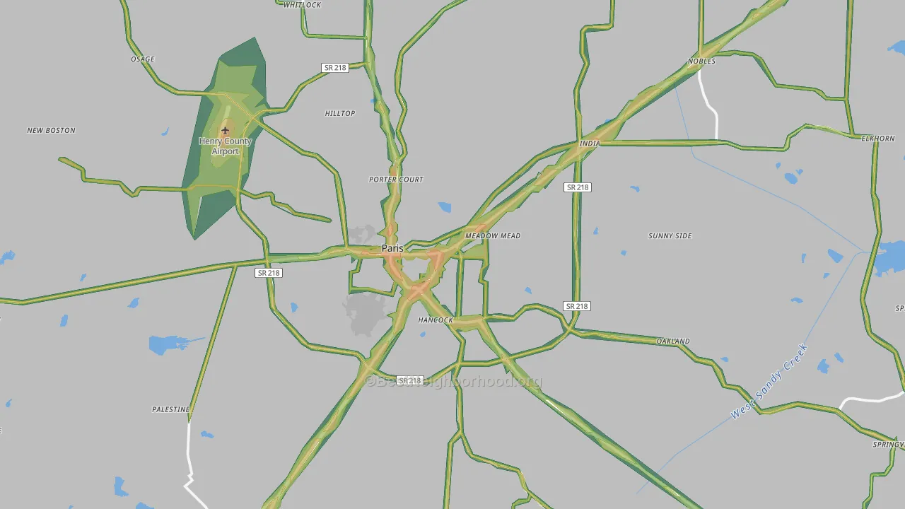 38242, TN Map of Noise Levels in 38242