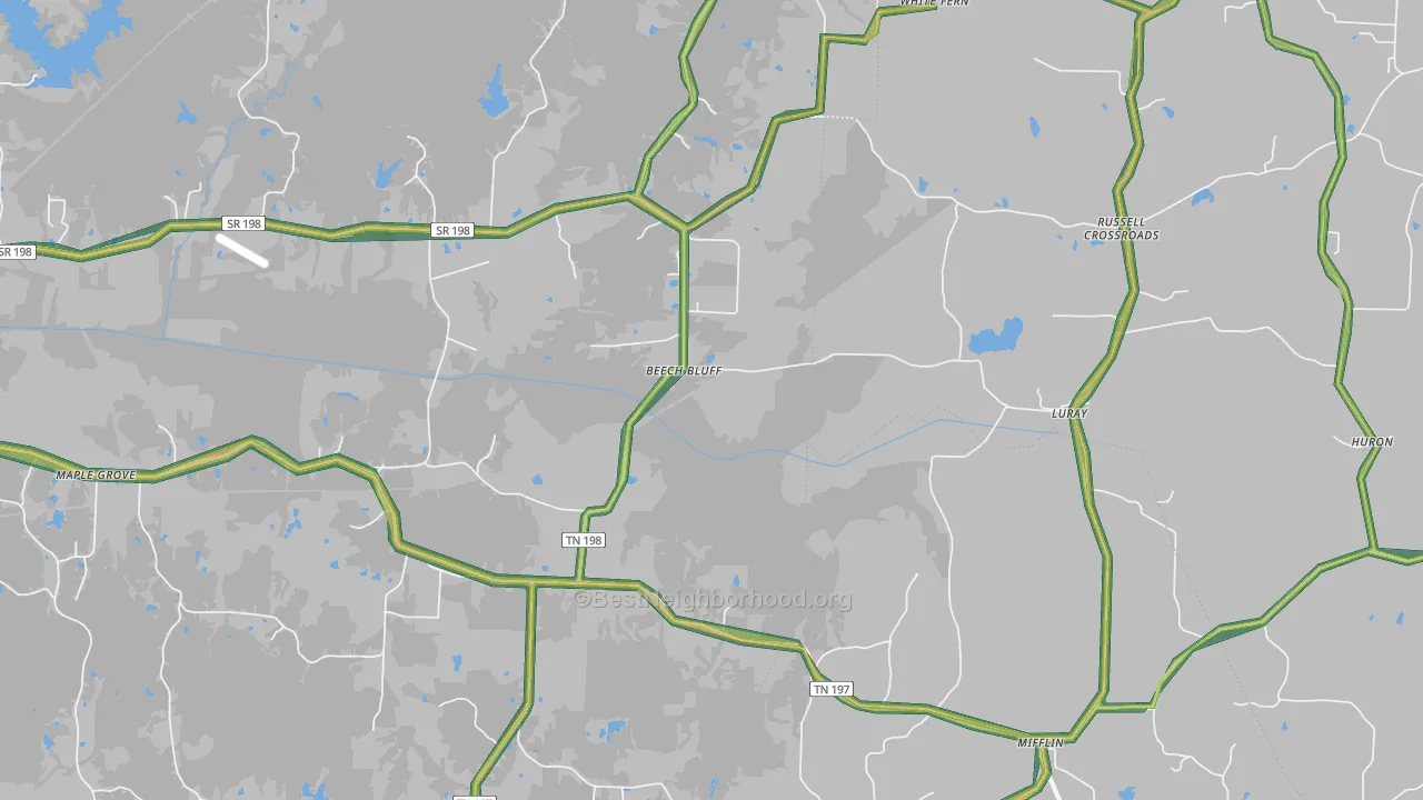 38313, TN Map of Noise Levels in 38313