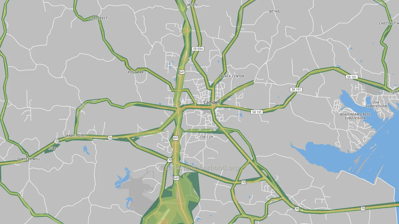 38320, TN Map of Noise Levels in 38320