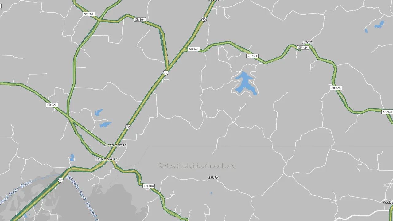 38321, TN Map of Noise Levels in 38321
