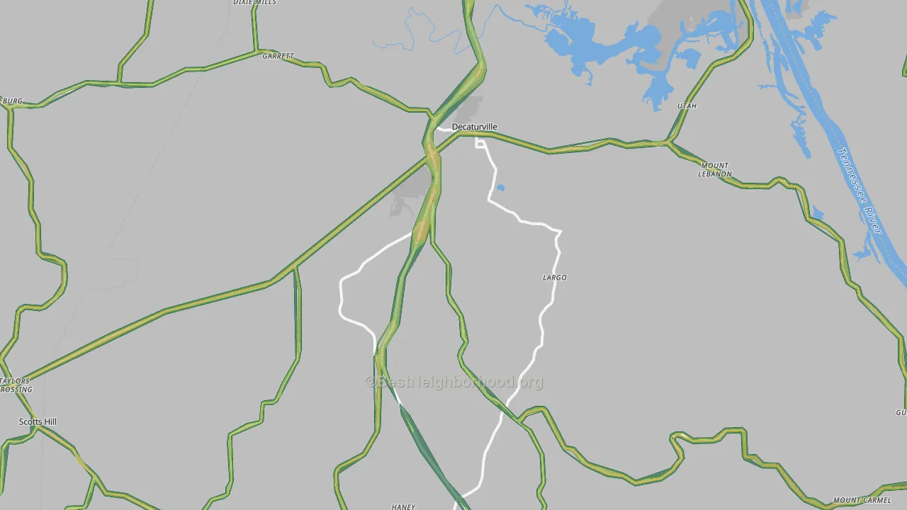38329, TN Map of Noise Levels in 38329