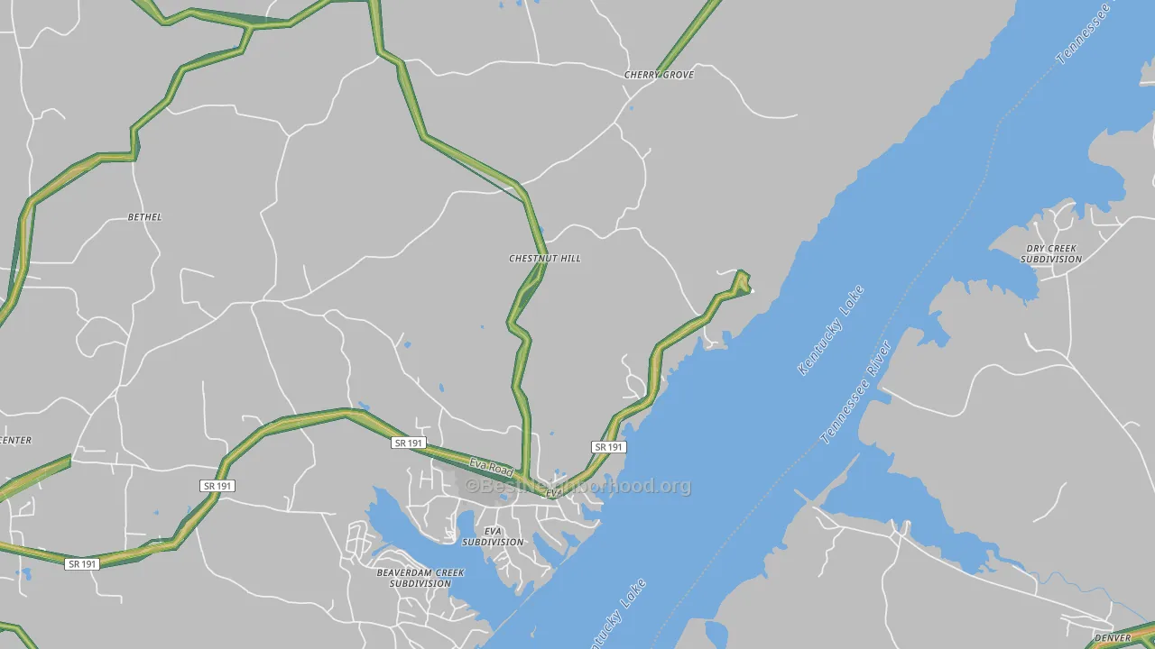 38333, TN Map of Noise Levels in 38333