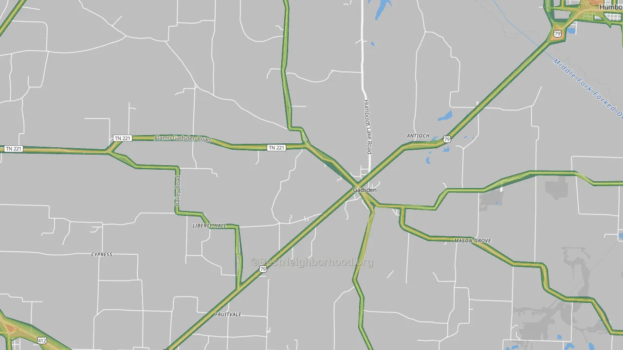 38337, TN Map of Noise Levels in 38337