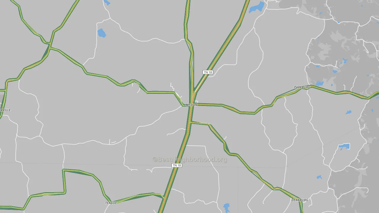 38356, TN Map of Noise Levels in 38356
