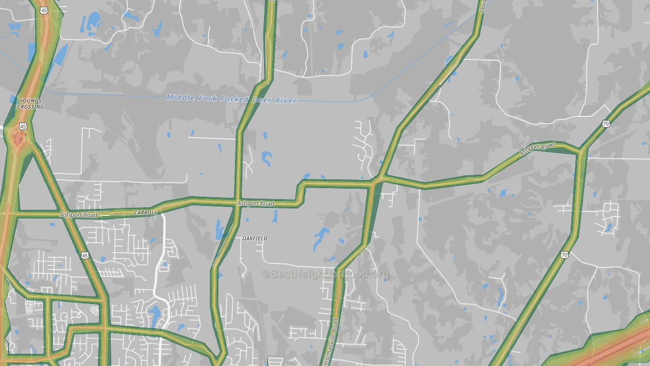 38362, TN Map of Noise Levels in 38362