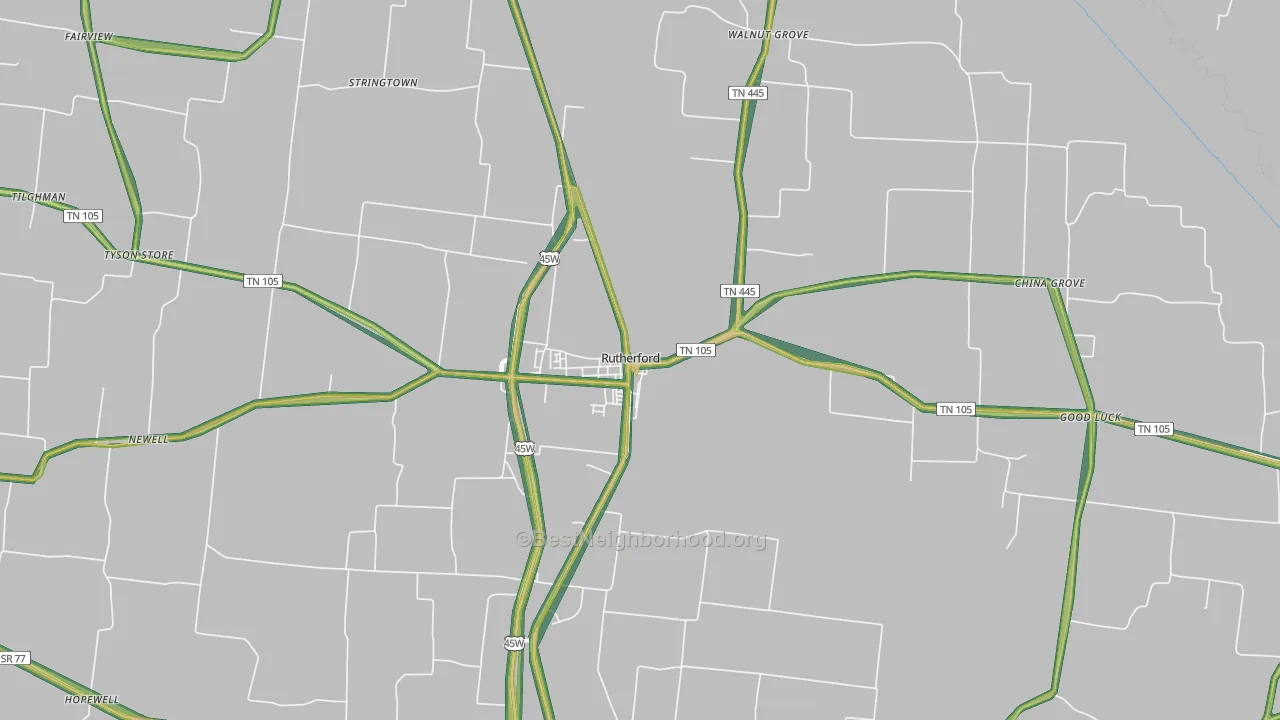 38369, TN Map of Noise Levels in 38369