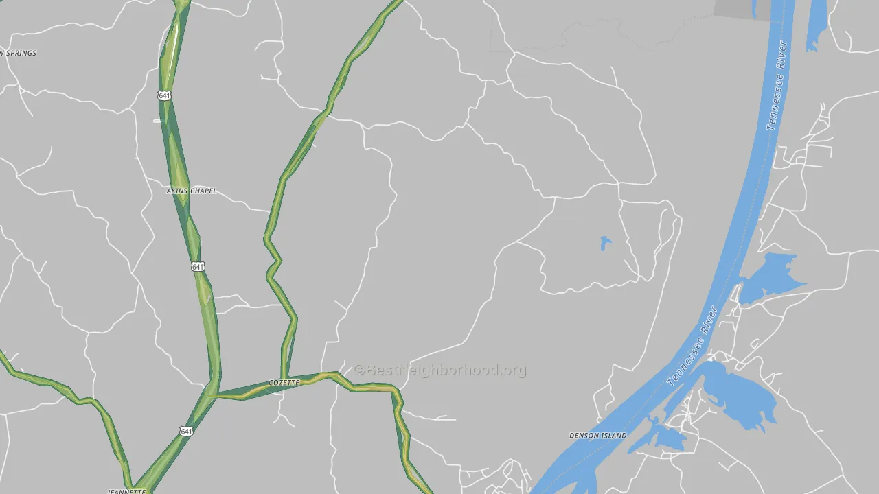 38380, TN Map of Noise Levels in 38380
