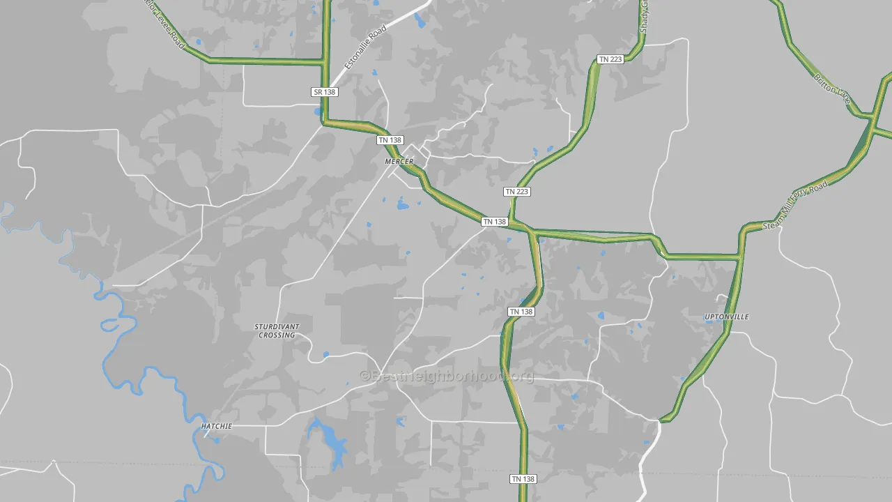 38392, TN Map of Noise Levels in 38392