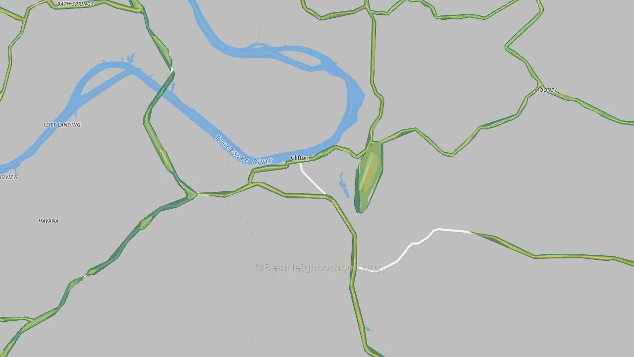 38425, TN Map of Noise Levels in 38425