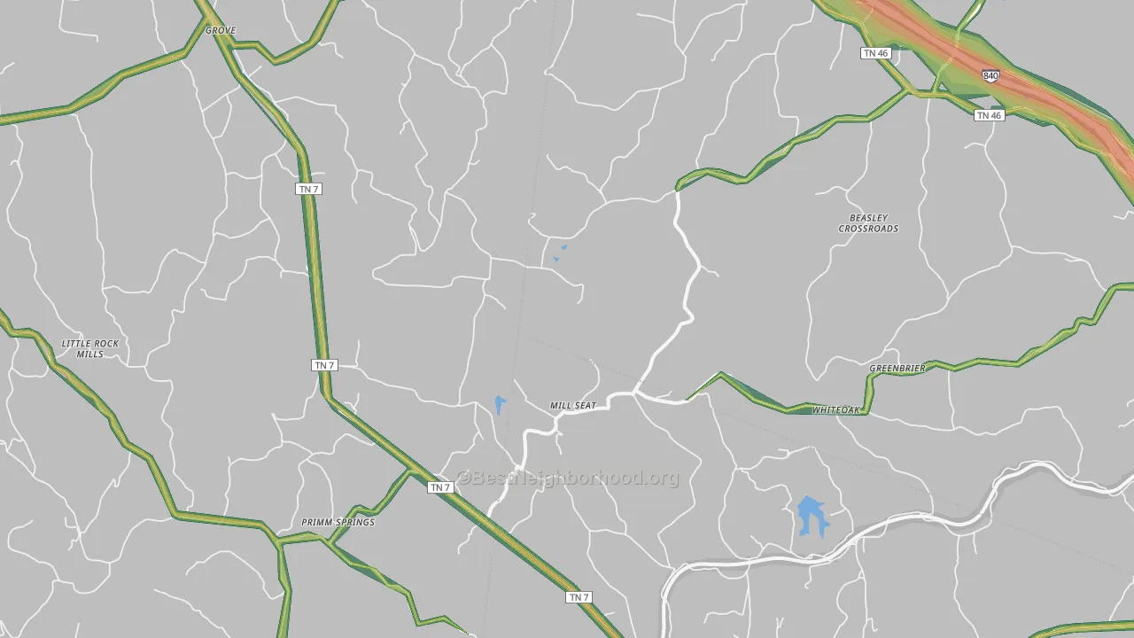 38476, TN Map of Noise Levels in 38476