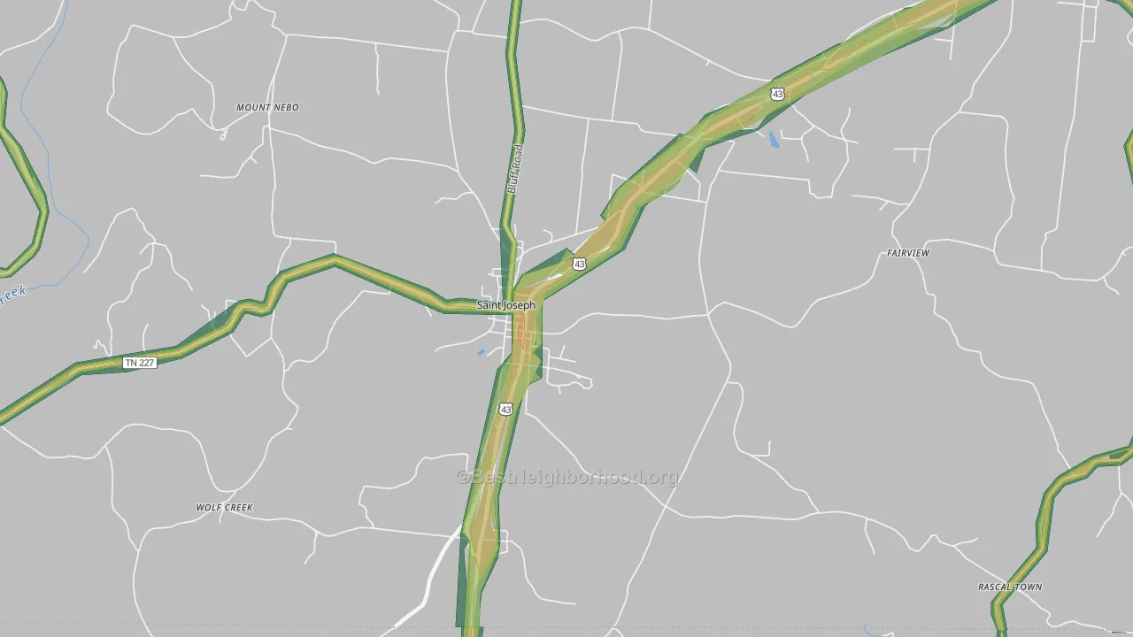 38481, TN Map of Noise Levels in 38481