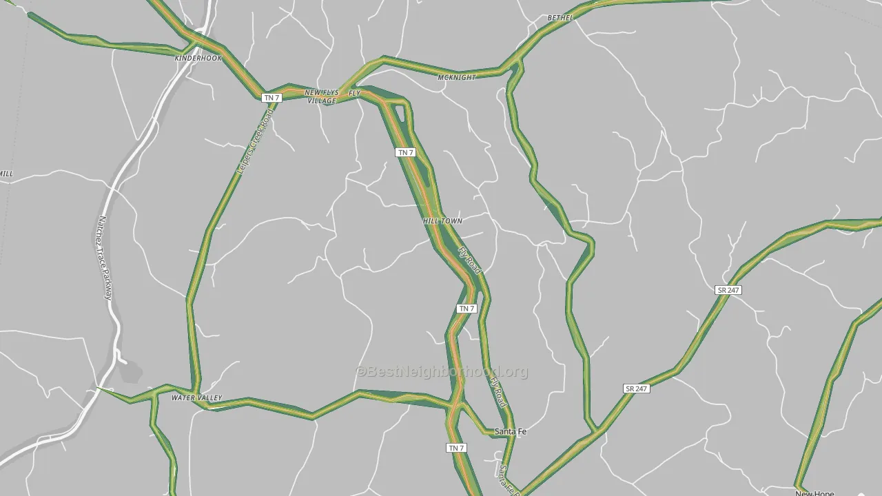 38482, TN Map of Noise Levels in 38482