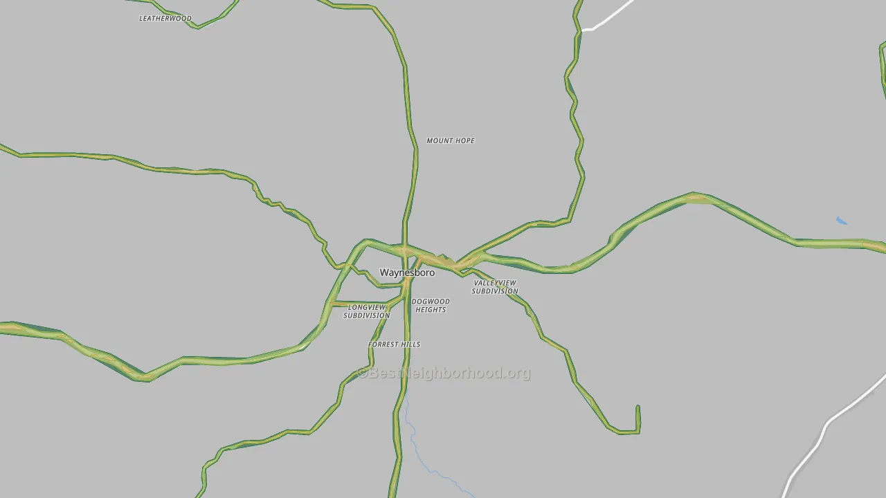 38485, TN Map of Noise Levels in 38485