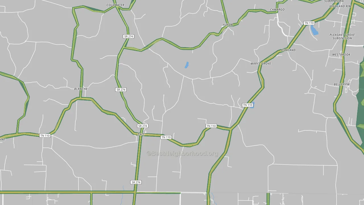 38488, TN Map of Noise Levels in 38488