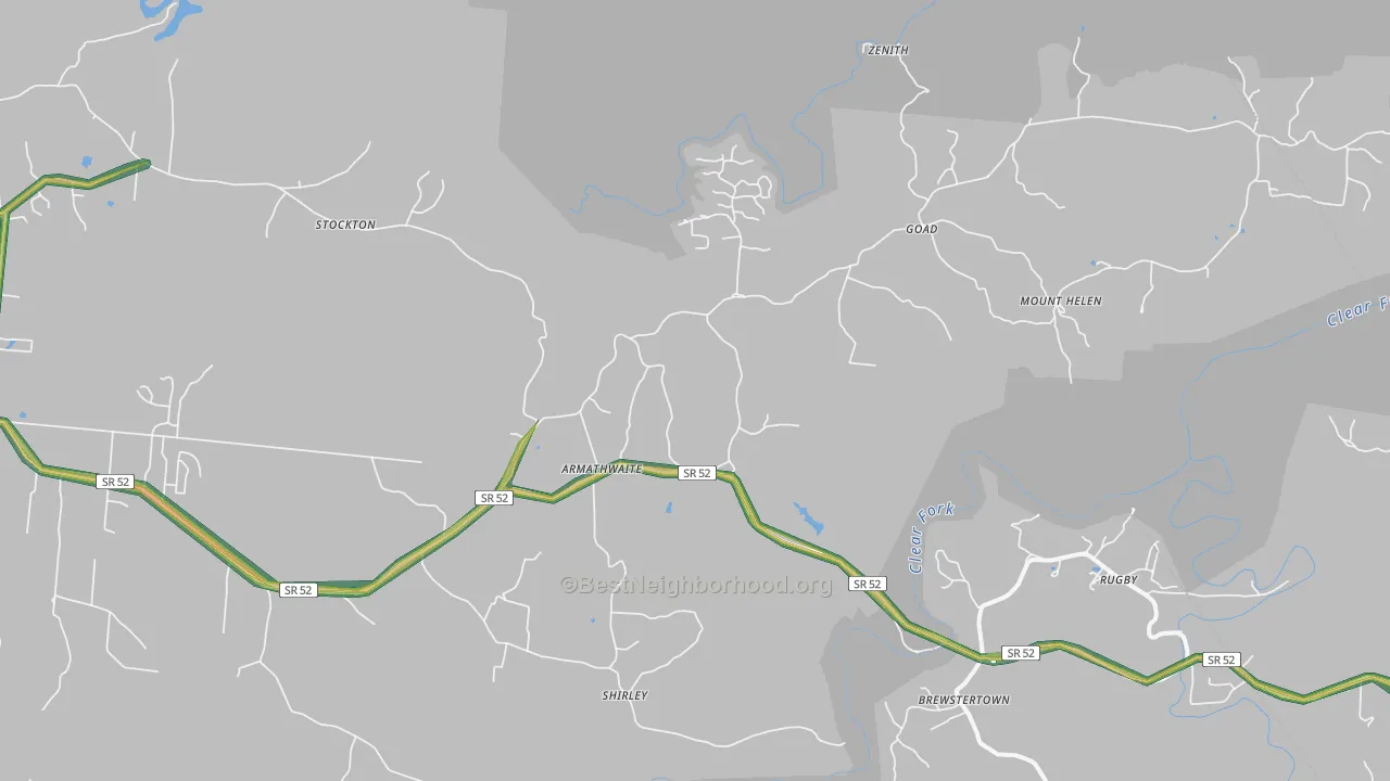 38504, TN Map of Noise Levels in 38504