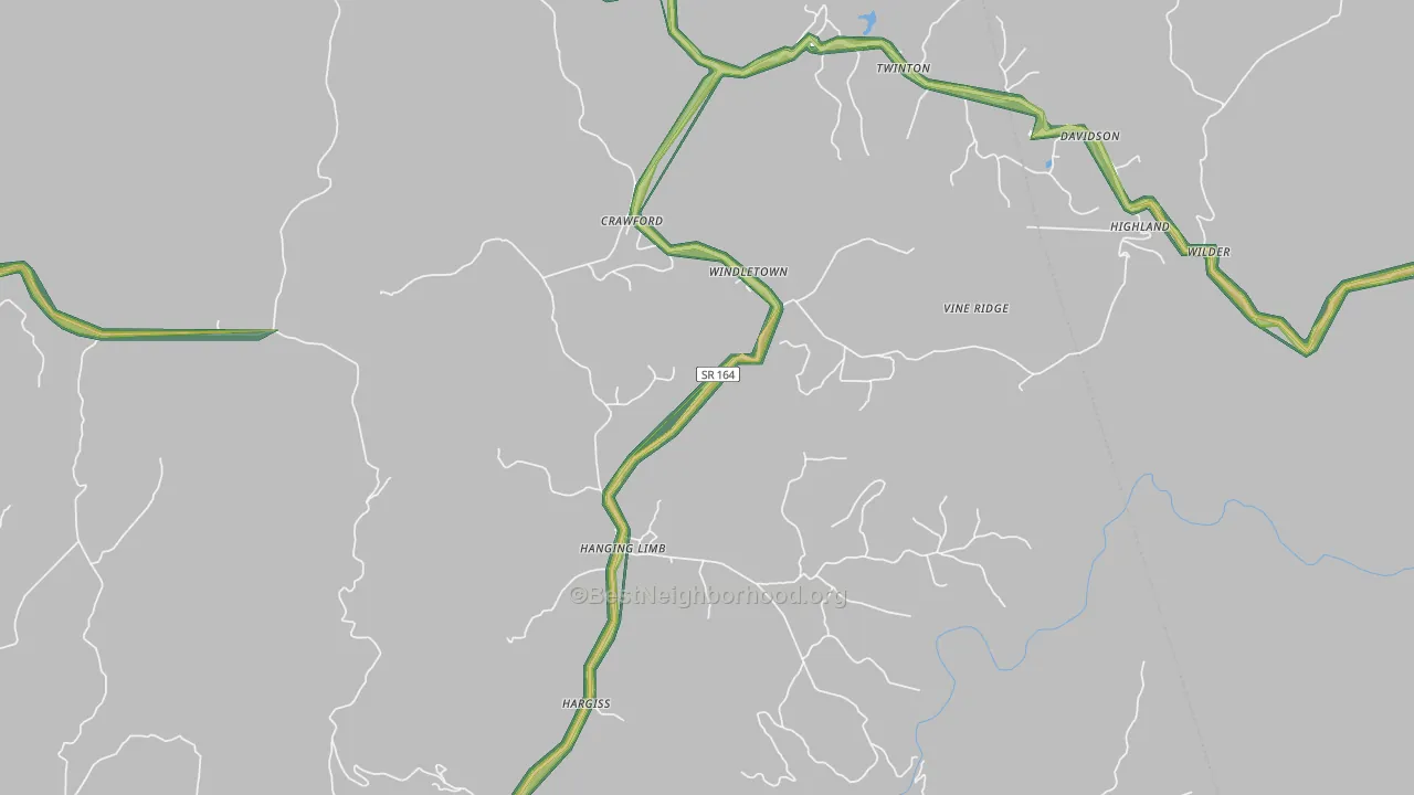 38554, TN Map of Noise Levels in 38554