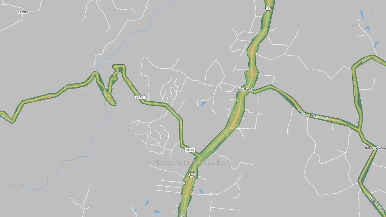 38565, TN Map of Noise Levels in 38565
